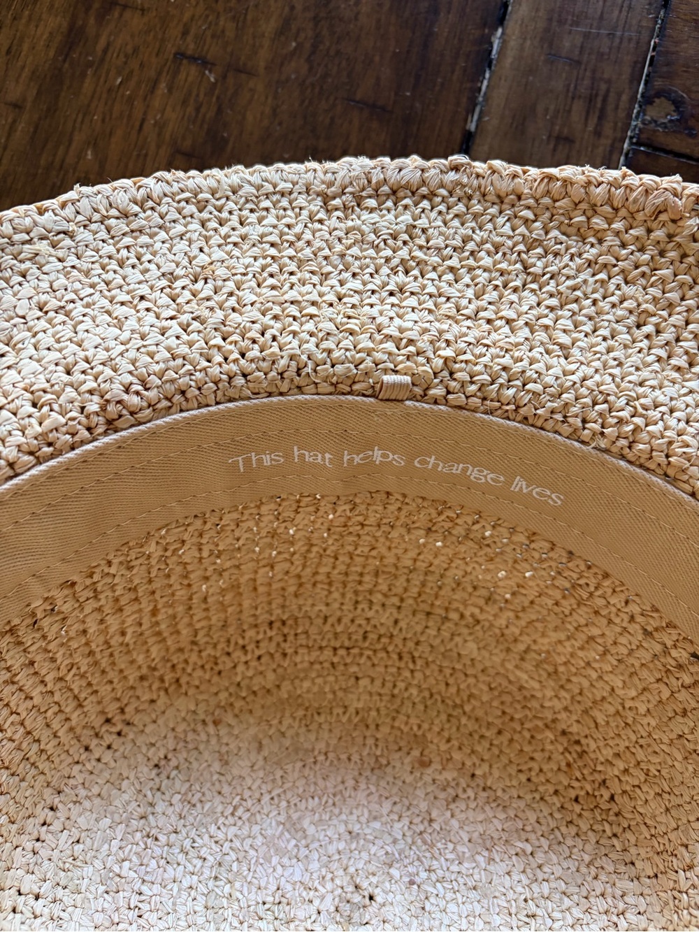 NWOT Natural Raffia Straw Bucket Hat - Picture 8 of 13